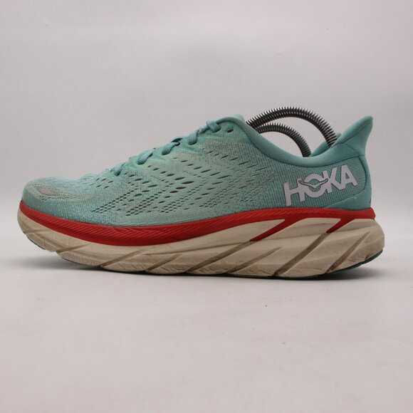 Hoka One One Clifton 8 Women's Size 9.5 B Teal 1119394 Athletic Running Shoes - Picture 4 of 9